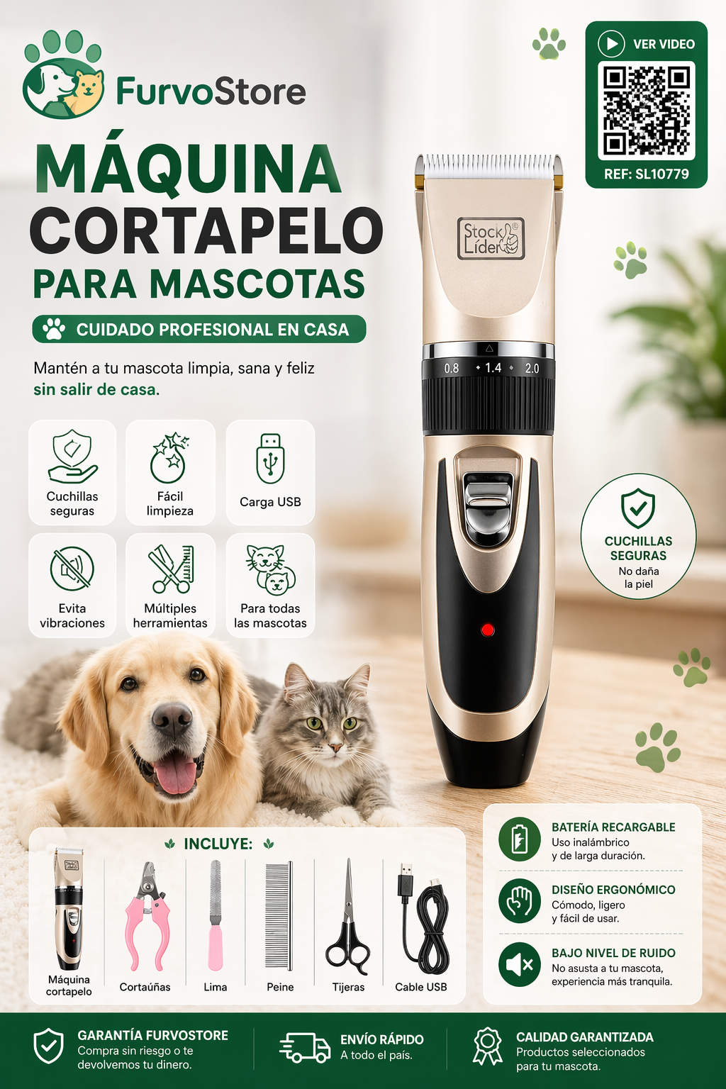 FurvoTrim™ | Maquina Cortapelos para Mascotas