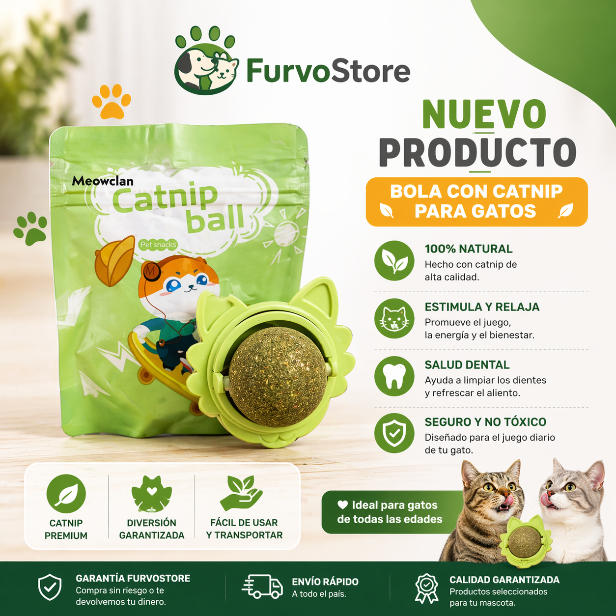 FurvoPlay™ Catnip Ball