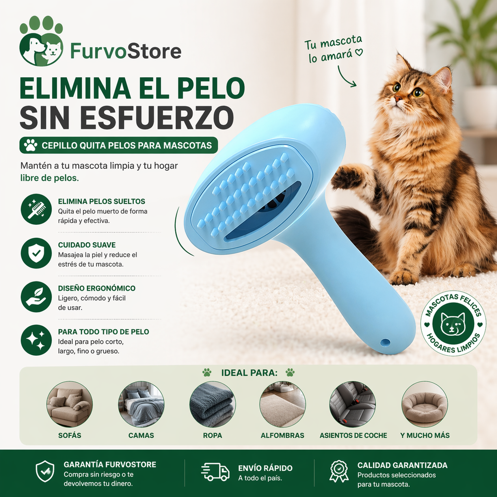 FurvoBrush™ | Cepillo Eléctrico Anti-Pelos